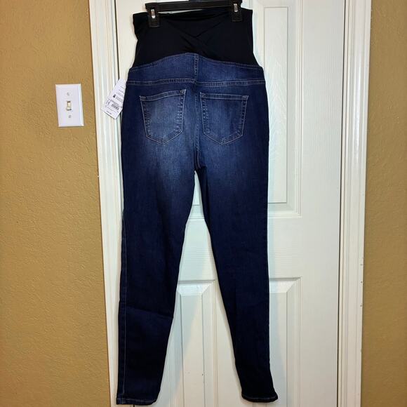 Isabel Maternity Skinny Blue Jeans Back Tummy Support US 4 NEW US 27x29 - Picture 4 of 7